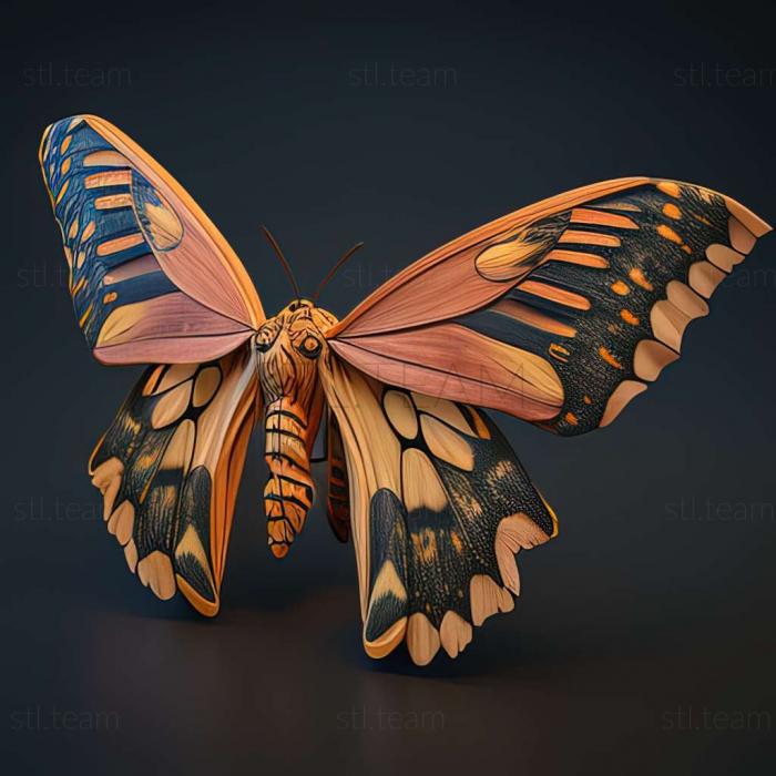 3D модель Ornithoptera akakeae (STL)